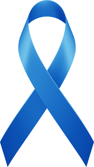 Blue Cancer Ribbon